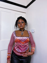 Load image into Gallery viewer, Y2K Bi-fabric long sleeve top ASO Morgan in Sabrina the Teenage Witch
