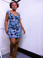 Load image into Gallery viewer, Y2K Paisley print Min-axi cap sleeve dress by Gharani Strok
