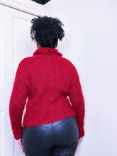 Load image into Gallery viewer, 1990s red rollneck knit by oasis
