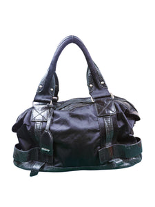 Y2K DKNY puffer jacket material handbag ￼