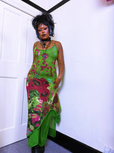 Load image into Gallery viewer, Save the Queen Cherry Apple mesh maxi dress

