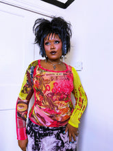 Load image into Gallery viewer, Save The Queen Soleil mesh top
