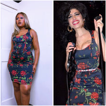 Load image into Gallery viewer, AW06 Rose and butterfly corset dress ASO Amy Winehouse
