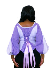 Load image into Gallery viewer, The Rococo Corset Purple Gingham
