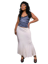 Load image into Gallery viewer, Deadstock Italian Vintage Cream Asymmetrical skirt by Joella Di Marco
