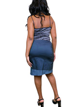 Load image into Gallery viewer, 1990s Two toned grey Bengaline Pencil skirt
