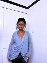 Load image into Gallery viewer, All Saints Grey Wrap Cardigan
