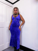 Load image into Gallery viewer, Gothic Velvet purple dress made in England
