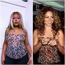Load image into Gallery viewer, Dolce and Gabbana python print boned corset top ASO Mariah Carey 1998
