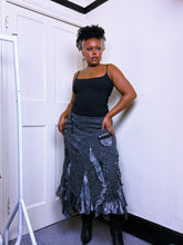 Load image into Gallery viewer, Juju and Christine Marl Knit asymmetrical skirt
