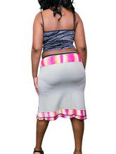 Load image into Gallery viewer, Y2K Spanish Graphic L.A midi skirt
