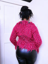 Load image into Gallery viewer, Save The Queen fluffy shaggy cardigan
