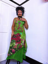 Load image into Gallery viewer, Save the Queen Cherry Apple mesh maxi dress
