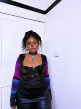 Load image into Gallery viewer, Y2K Custo Barcelona Tri-fabric top ASO Willow on BTVS
