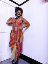 Load image into Gallery viewer, Save the Queen geometric asymmetrical dress
