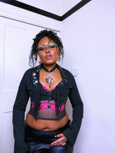 Load image into Gallery viewer, Late 2000s Hook and eye cropped jacket
