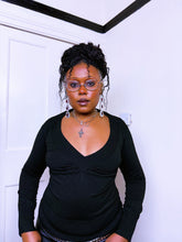 Load image into Gallery viewer, Y2K V-neck knit jumper
