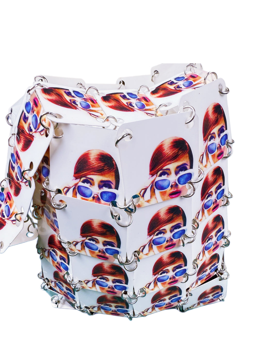 Y2K O ring face handbag bag