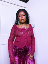 Load image into Gallery viewer, Betsey Johnson New York Shiny Cardigan
