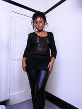 Load image into Gallery viewer, Y2K Broderie anglaise knit mini dress
