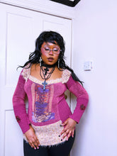 Load image into Gallery viewer, Save the queen pink and purple bow jumper
