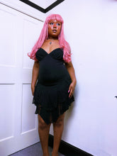 Load image into Gallery viewer, Betsey Johnson gothic lace godet corset lacing dress
