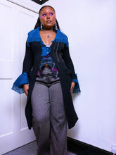 Load image into Gallery viewer, 2000s Abstract Save the Queen maxi cardigan ￼
