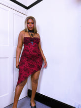Load image into Gallery viewer, 1996 label Lipsy Micromesh Paisley Devore dress
