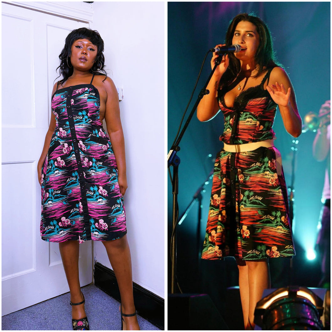 Rare Hawaiian Dress ASO Amy Winehouse 2004