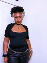 Load image into Gallery viewer, Y2K knit sparkly bolero
