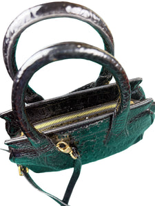 Black Vivienne Westwood snakeskin handbag