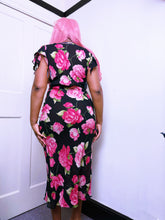 Load image into Gallery viewer, 90s sheer flowly sleeve floral dress
