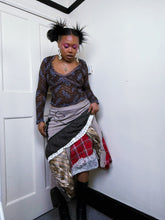 Load image into Gallery viewer, Archival Multi-fabric Whimsigoth Fairy Skirt
