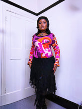 Load image into Gallery viewer, Y2K graphic print top by Hayes NWT
