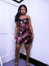 Load image into Gallery viewer, Betsey Johnson New York glass beaded hem dress
