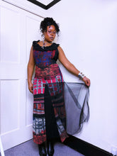 Load image into Gallery viewer, Legatte tri-fabric artsy whimsical dress
