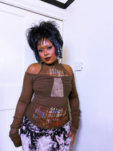 Load image into Gallery viewer, Legatte subversive grunge mesh long sleeve top
