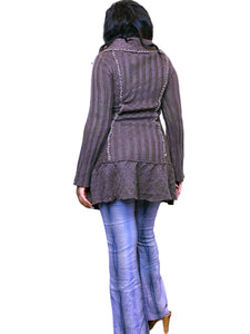 90s milk chocolate a-line whimsigoth cardigan