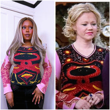 Load image into Gallery viewer, 2000s Custo Barcelona Flamingo Long sleeve ASO Aunt Helga on Sabrina the Teenage witch
