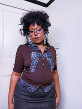 Load image into Gallery viewer, Y2K Bow Cardigan shirt insert
