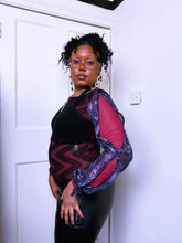 Load image into Gallery viewer, Save The Queen Halter mesh zig zag top
