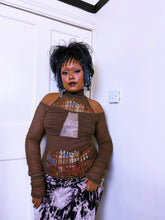 Load image into Gallery viewer, Legatte subversive grunge mesh long sleeve top
