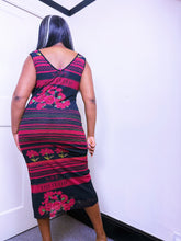 Load image into Gallery viewer, Save The Queen Camellia and stripe dress BNWT
