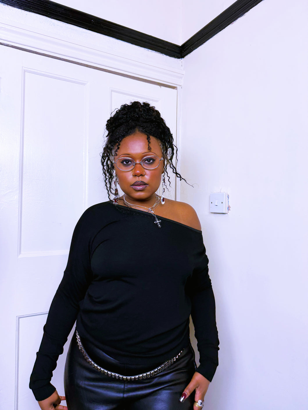 Y2K Knit batwing top