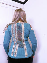 Load image into Gallery viewer, Save The Queen abstract cut out long sleeve top

