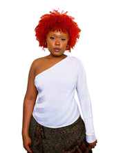 Load image into Gallery viewer, Y2K Asymmetrical Knit top
