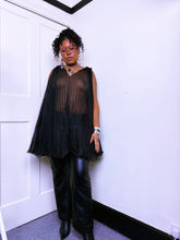 Load image into Gallery viewer, Pleated baby doll sheer dress
