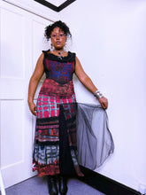 Load image into Gallery viewer, Legatte tri-fabric artsy whimsical dress
