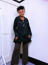 Load image into Gallery viewer, Y2K Black button up cardigan by Sioni
