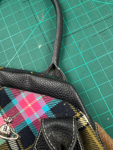 Vivienne Westwood multicoloured plaid handbag